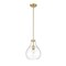 Z-Lite Bon Air Pendant, 1-Light, 10 In.W x 13.75 In.H, Modern Gold/Clear 496P10-MGLD - alternate 4